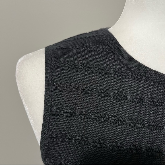 Brooks Brothers Black Knit Sleeveless Bodycon Dress - Picture 4 of 11